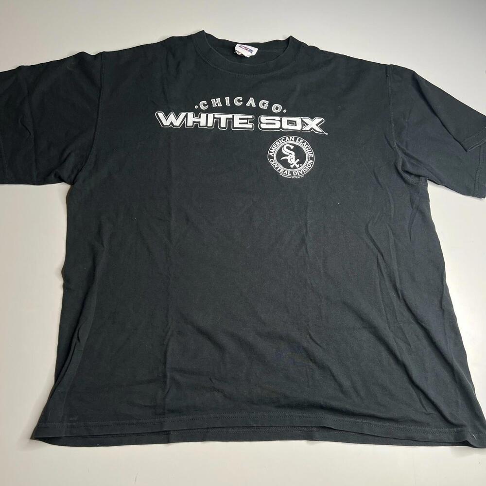 Vintage 2006 Chicago White Sox‎ T-Shirt XL Black MLB American League CSA